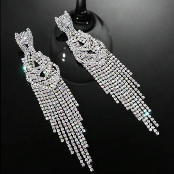 Bodybuilding Competition Statement Crystal Earrings - Picture 2 of 5